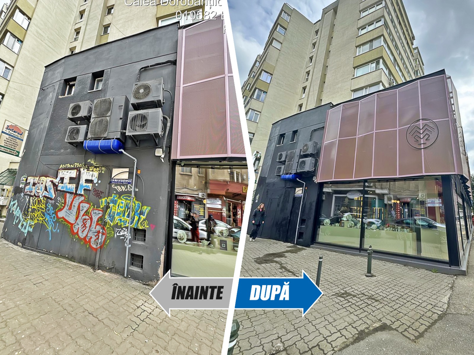 Sectorul 1 își curăță fațadele. Proprietarii șterg mâzgălelile de pe ...